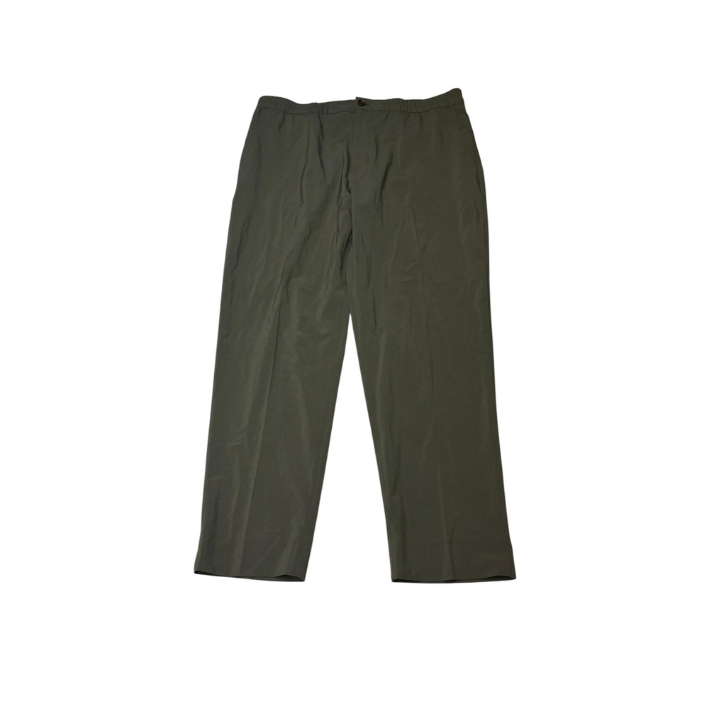 NWT‎ Banana Republic Airstretch HR Vegan Pants Olive Green Womens Large W34 L27